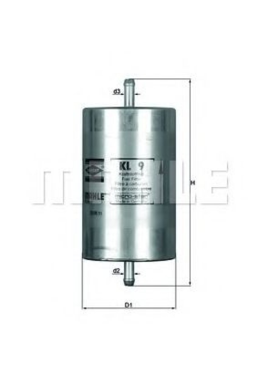 Filtru combustibil PEUGEOT 806 (221) (1994 - 2002) MAHLE ORIGINAL KL 9 piesa NOUA
