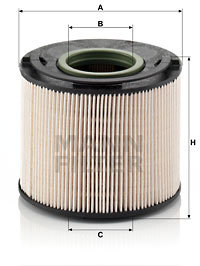 Filtru combustibil (PU1033X MANN-FILTER) AUDI,PORSCHE,VW