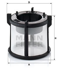Filtru combustibil (PU51X MANN-FILTER) GLERYZ,MAZ,MERCEDES-BENZ,OPTARE,PLAXTON,TERBERG-BENSCHOP