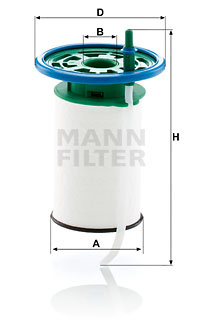 Filtru combustibil (PU7015 MANN-FILTER) Citroen,PEUGEOT