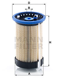 Filtru combustibil (PU8015 MANN-FILTER) AUDI,VW