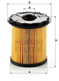 Filtru combustibil (PU822X MANN-FILTER) DACIA,RENAULT