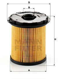 Filtru combustibil (PU822X MANN-FILTER) DACIA,RENAULT