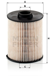 Filtru combustibil (PU839X MANN-FILTER) MERCEDES-BENZ
