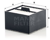 Filtru combustibil (PU910 MANN-FILTER) ERF,MAN,MAZ-MAN,RENAULT TRUCKS