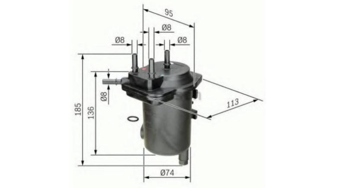 Filtru combustibil Renault CLIO II caroserie (SB0/1/2_) 1998-2016 #2 0450907011