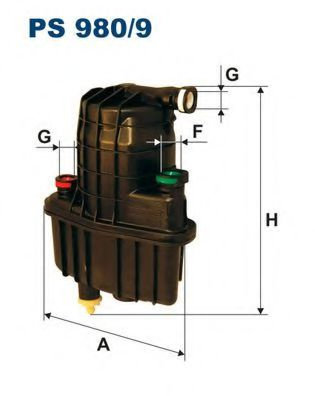 Filtru combustibil RENAULT CLIO III (BR0/1, CR0/1) (2005 - 2012) FILTRON PS980/9 piesa NOUA