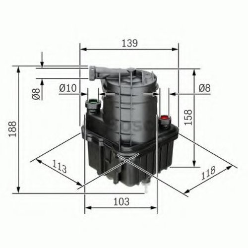 Filtru combustibil RENAULT CLIO III Grandtour (KR0/1) (2008 - 2012) BOSCH 0 450 907 015 piesa NOUA