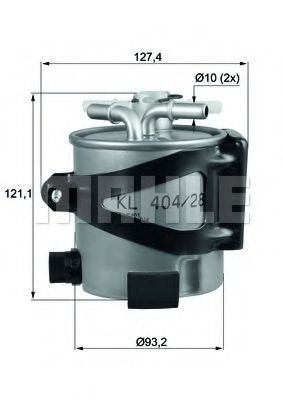 Filtru combustibil RENAULT GRAND SCENIC II (JM0/1) (2004 - 2016) KNECHT KLH 44/25 piesa NOUA