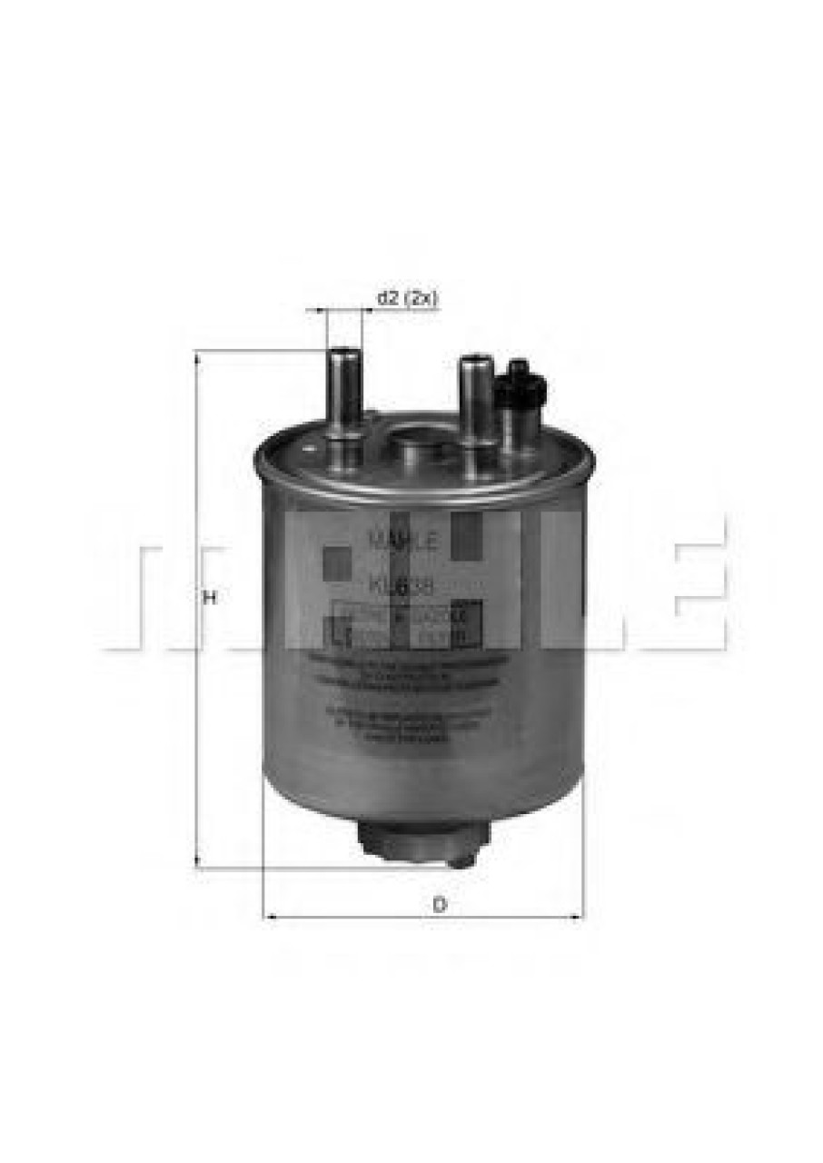 Filtru combustibil RENAULT KANGOO BE BOP (KW0/1) (2009 - 2016) MAHLE ORIGINAL KL 638 piesa NOUA