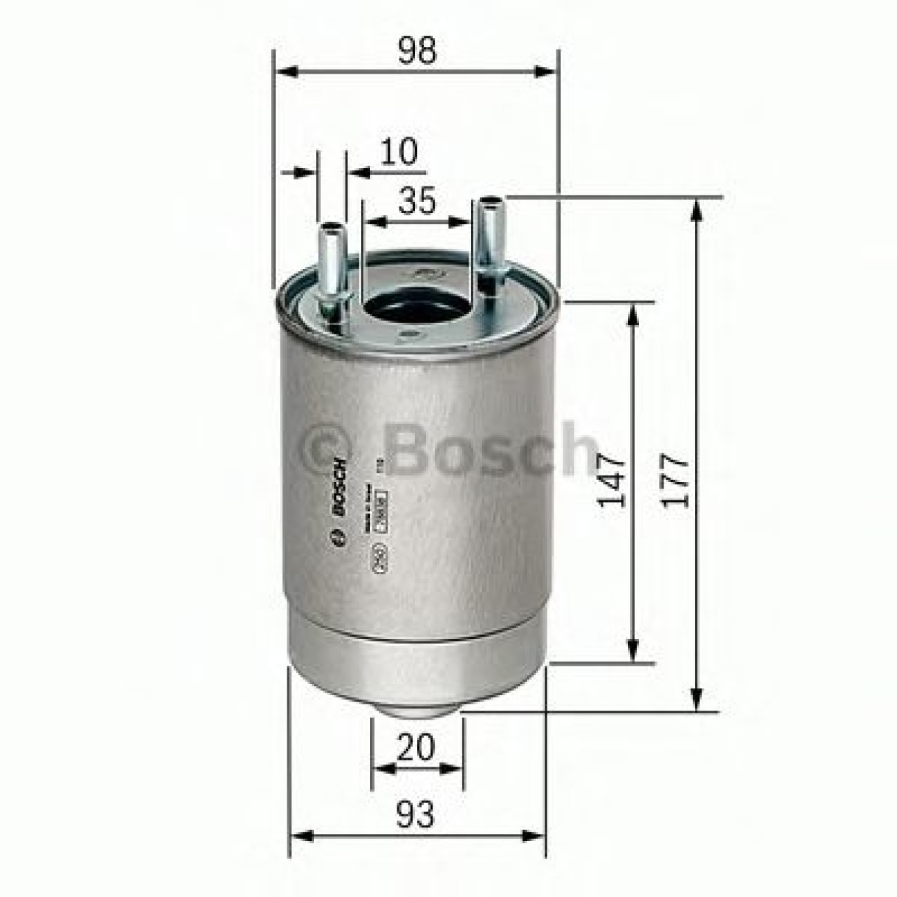 Filtru combustibil RENAULT KANGOO / GRAND KANGOO (KW0/1) (2008 - 2016) BOSCH F 026 402 067 piesa NOUA