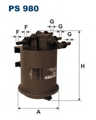 Filtru combustibil RENAULT KANGOO (KC0/1) (1997 - 2007) FILTRON PS980 piesa NOUA