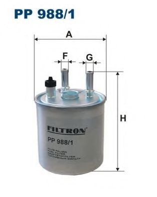 Filtru combustibil RENAULT LAGUNA III (BT0/1) (2007 - 2016) FILTRON PP988/1 piesa NOUA