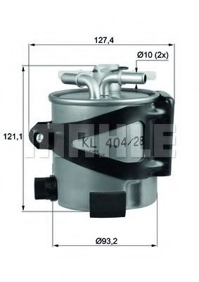Filtru combustibil RENAULT MEGANE II (BM0/1, CM0/1) (2002 - 2011) KNECHT KLH 44/25 piesa NOUA