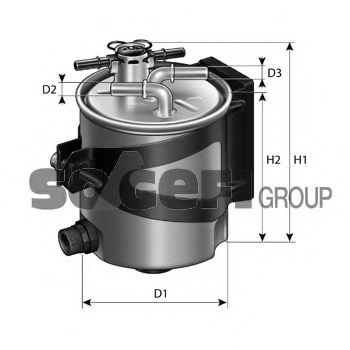 Filtru combustibil RENAULT MEGANE II Limuzina (LM0/1) (2003 - 2016) PURFLUX FCS750 piesa NOUA