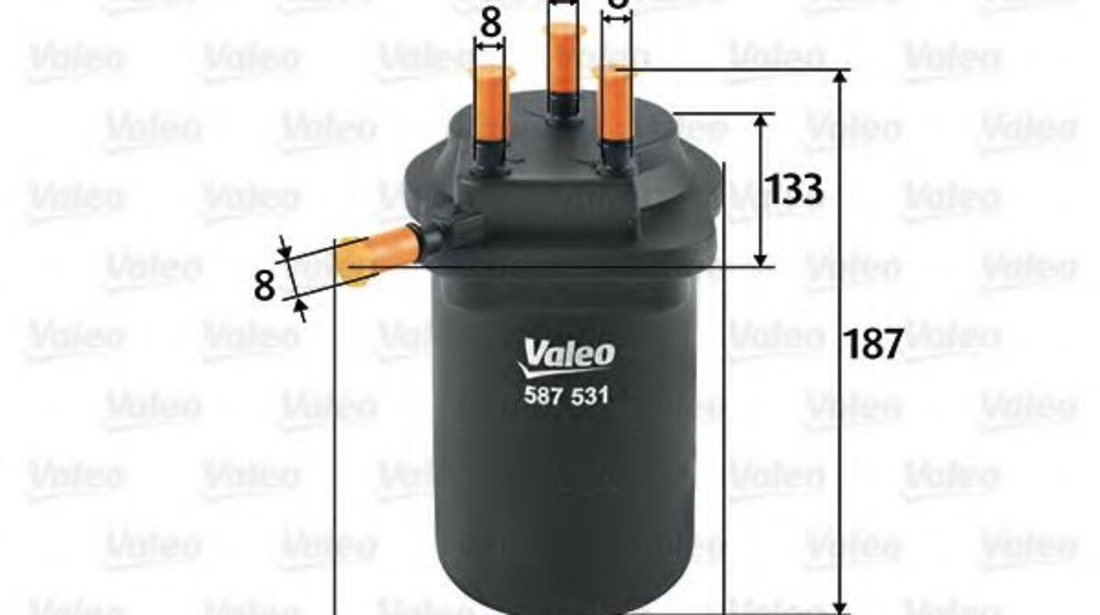 Filtru combustibil RENAULT MEGANE II Limuzina (LM0/1) (2003 - 2016) VALEO 587531 piesa NOUA