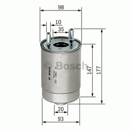Filtru combustibil RENAULT MEGANE III Hatchback (BZ0) (2008 - 2016) BOSCH F 026 402 067 piesa NOUA