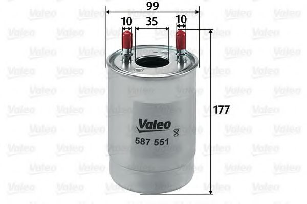 Filtru combustibil RENAULT MEGANE III Hatchback (BZ0) (2008 - 2016) VALEO 587551 piesa NOUA