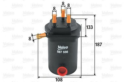 Filtru combustibil RENAULT SCENIC II (JM0/1) (2003 - 2009) VALEO 587556 piesa NOUA