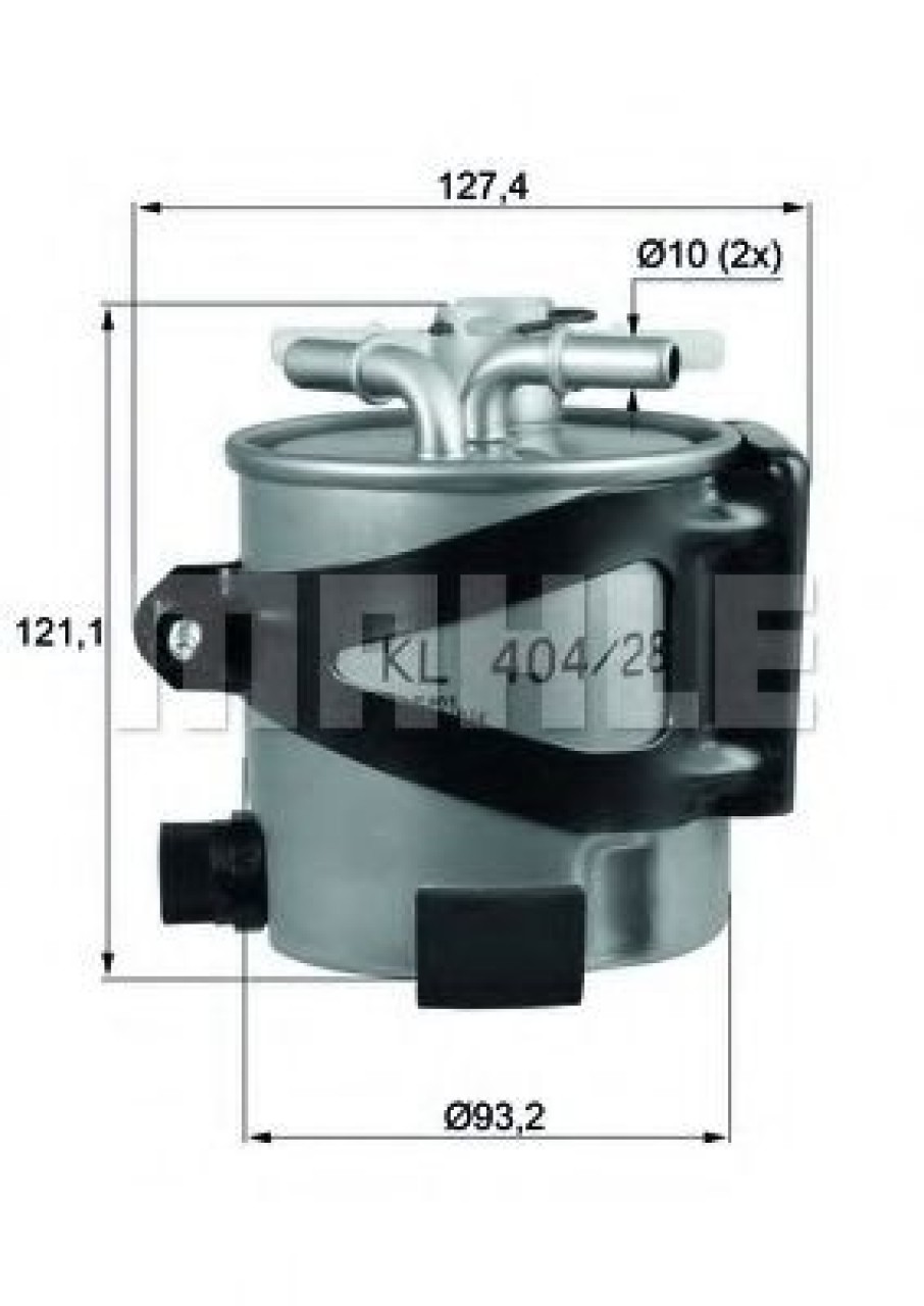 Filtru combustibil RENAULT SCENIC II (JM0/1) (2003 - 2009) MAHLE ORIGINAL KLH 44/25 piesa NOUA
