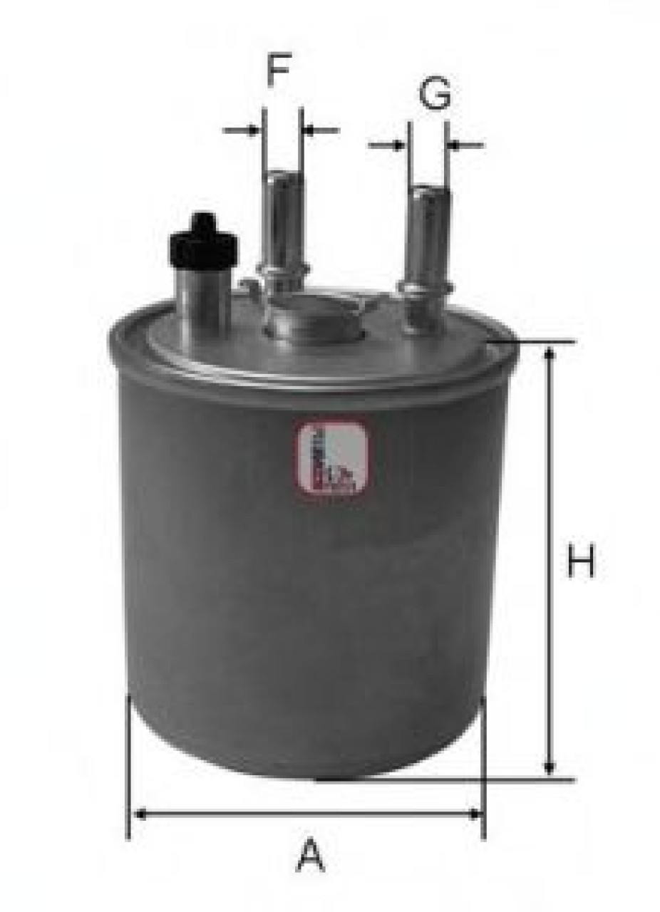 Filtru combustibil RENAULT TWINGO II (CN0) (2007 - 2014) SOFIMA S 4073 NR piesa NOUA