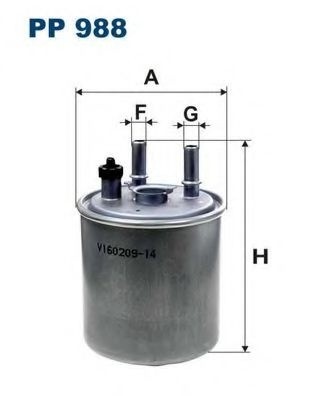 Filtru combustibil RENAULT TWINGO II (CN0) (2007 - 2014) FILTRON PP988 piesa NOUA