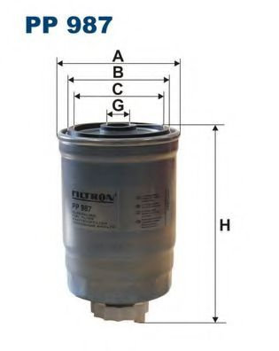 Filtru combustibil SAAB 9-5 Combi (YS3E) (1998 - 2009) FILTRON PP987 piesa NOUA