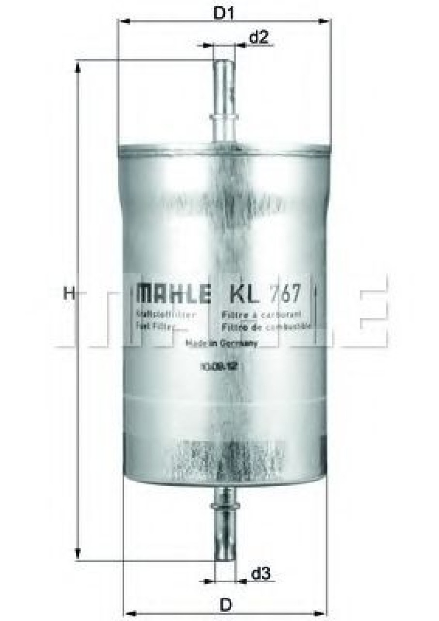Filtru combustibil SEAT EXEO ST (3R5) (2009 - 2016) MAHLE ORIGINAL KL 767 piesa NOUA