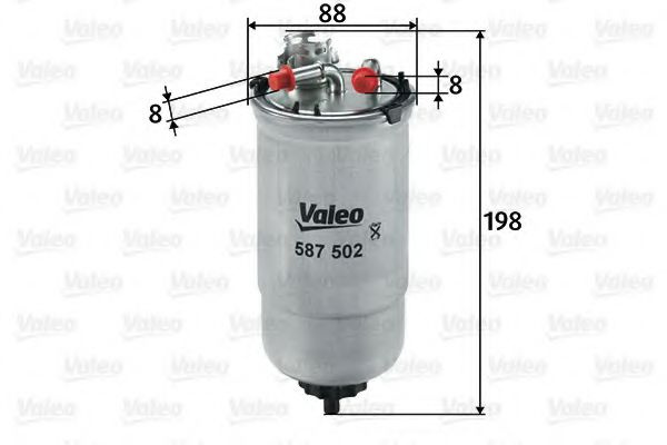 Filtru combustibil SEAT IBIZA IV (6L1) (2002 - 2009) VALEO 587502 piesa NOUA
