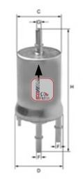 Filtru combustibil SEAT LEON (1P1) (2005 - 2012) SOFIMA S 1853 B piesa NOUA