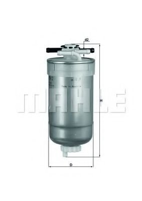 Filtru combustibil SEAT TOLEDO II (1M2) (1998 - 2006) MAHLE ORIGINAL KL 233/2 piesa NOUA