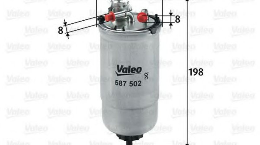 Filtru combustibil SKODA FABIA I (6Y2) (1999 - 2008) VALEO 587502 piesa NOUA