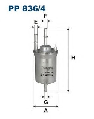 Filtru combustibil SKODA OCTAVIA II (1Z3) (2004 - 2013) FILTRON PP836/4 piesa NOUA