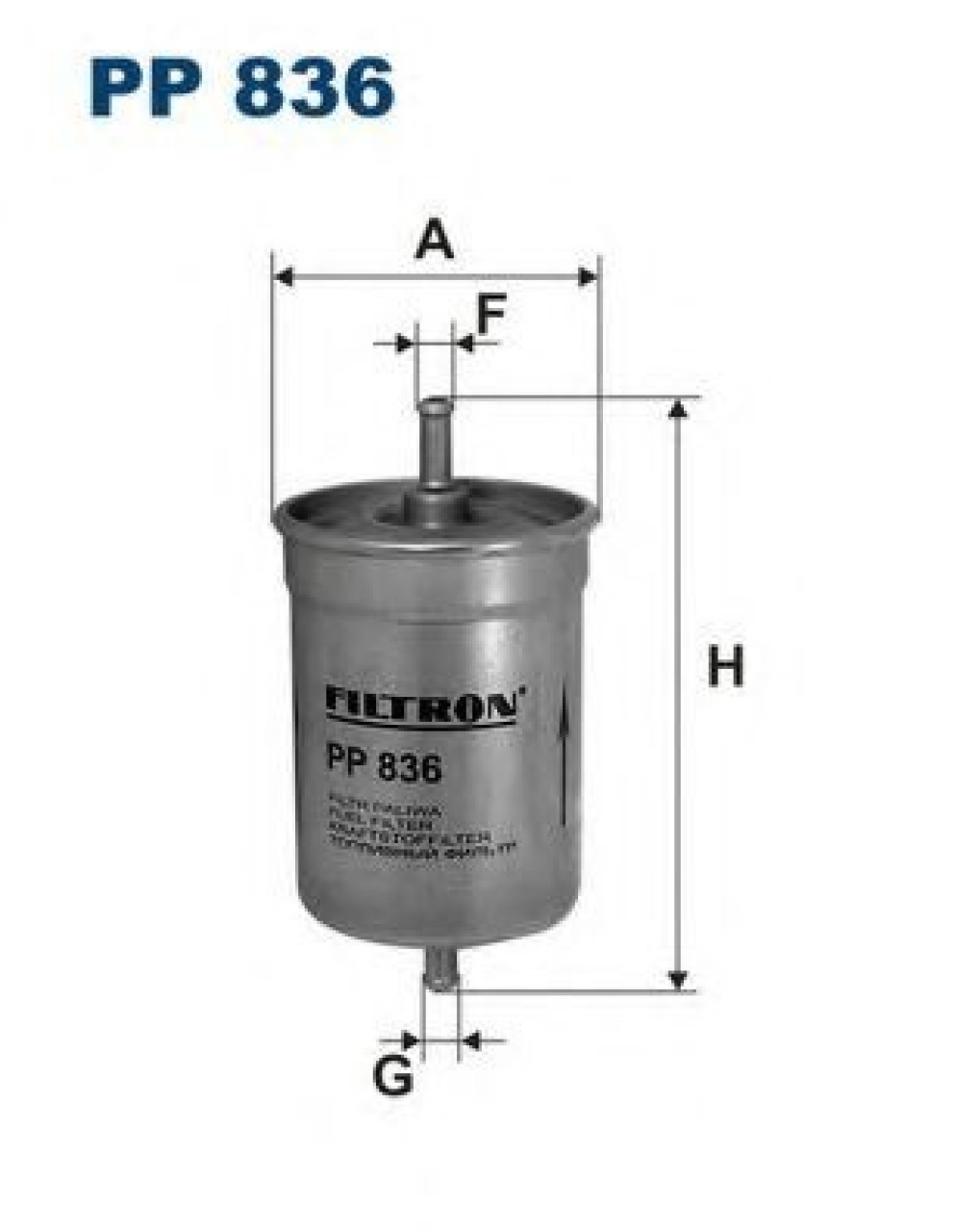 Filtru combustibil SKODA SUPERB I (3U4) (2001 - 2008) FILTRON PP836 piesa NOUA
