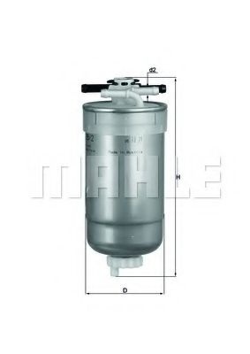 Filtru combustibil SKODA SUPERB I (3U4) (2001 - 2008) MAHLE ORIGINAL KL 233/2 piesa NOUA