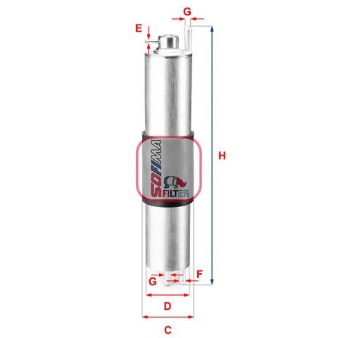 Filtru Combustibil Sofima Bmw S 1847 B