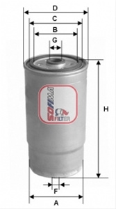 Filtru Combustibil Sofima Hyundai S 4460 NR