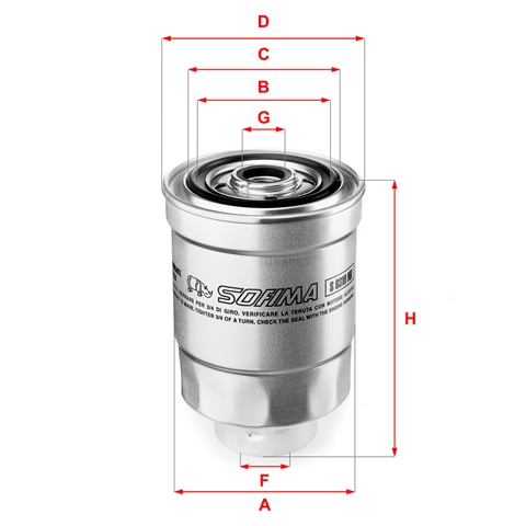 Filtru Combustibil Sofima Kia S 9310 NR