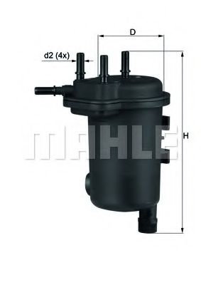 Filtru combustibil SUZUKI JIMNY (FJ) (1998 - 2016) MAHLE ORIGINAL KL 600D piesa NOUA