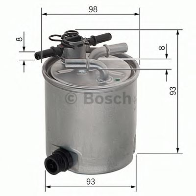 Filtru combustibil SUZUKI JIMNY (FJ) (1998 - 2016) BOSCH F 026 402 072 piesa NOUA