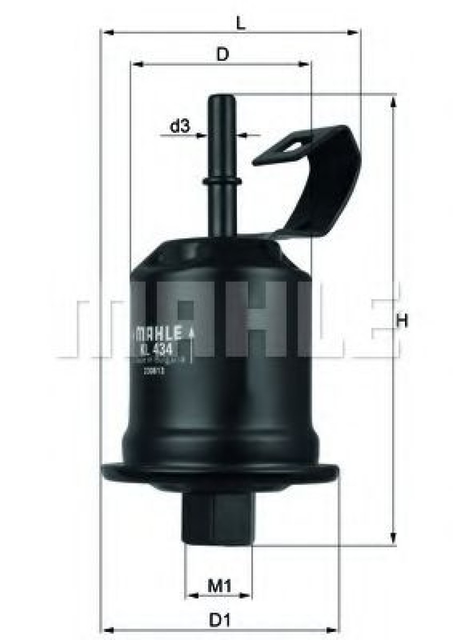 Filtru combustibil TOYOTA AVENSIS Liftback (T22) (1997 - 2003) MAHLE ORIGINAL KL 434 piesa NOUA