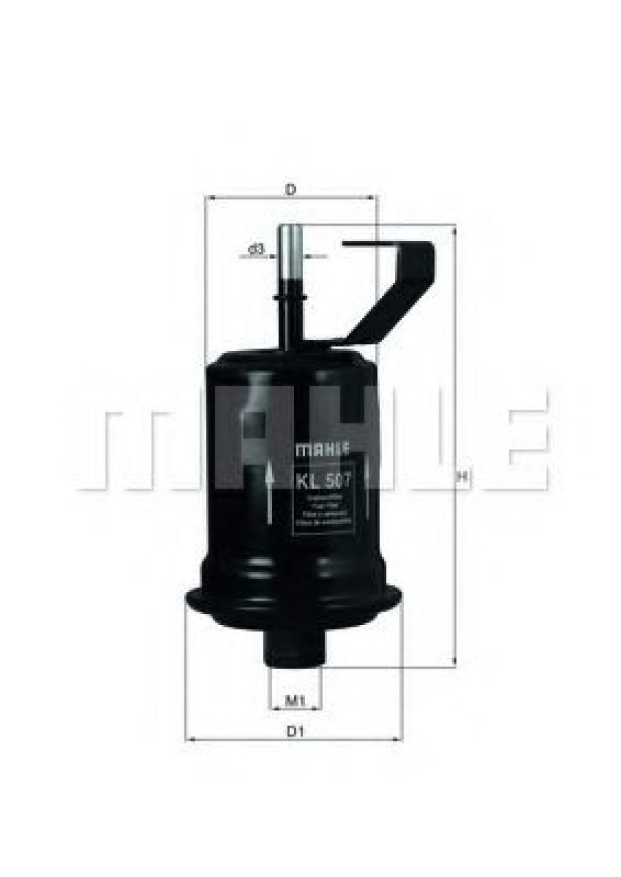Filtru combustibil TOYOTA AVENSIS Liftback (T22) (1997 - 2003) MAHLE ORIGINAL KL 507 piesa NOUA