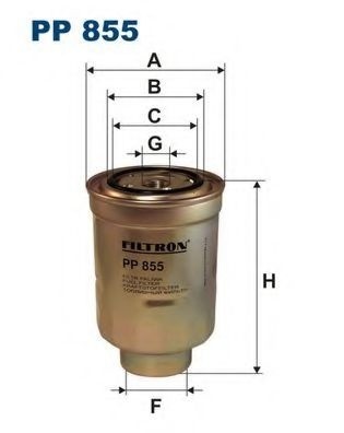 Filtru combustibil TOYOTA LAND CRUISER AMAZON (FZJ1, UZJ1) (1998 - 2007) FILTRON PP855 piesa NOUA