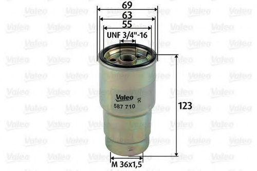 Filtru combustibil TOYOTA YARIS VERSO (NLP2, NCP2) (1999 - 2005) VALEO 587710 piesa NOUA