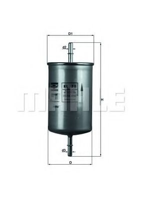 Filtru combustibil VOLVO S40 I (VS) (1995 - 2004) MAHLE ORIGINAL KL 71 piesa NOUA