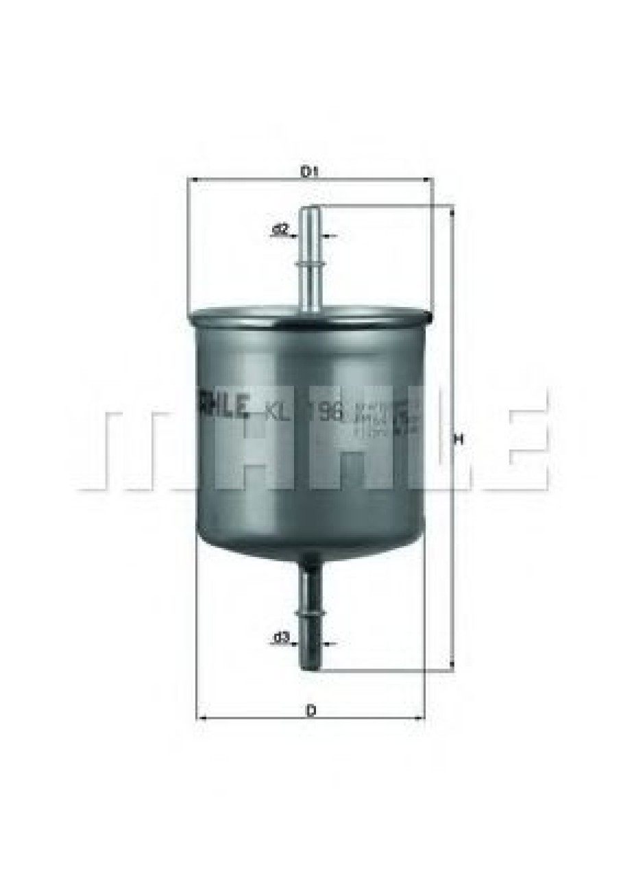 Filtru combustibil VOLVO S60 I (2000 - 2010) MAHLE ORIGINAL KL 196 piesa NOUA
