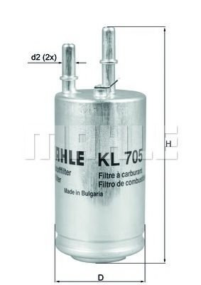 Filtru combustibil VOLVO S80 II (AS) (2006 - 2016) KNECHT KL 705 piesa NOUA