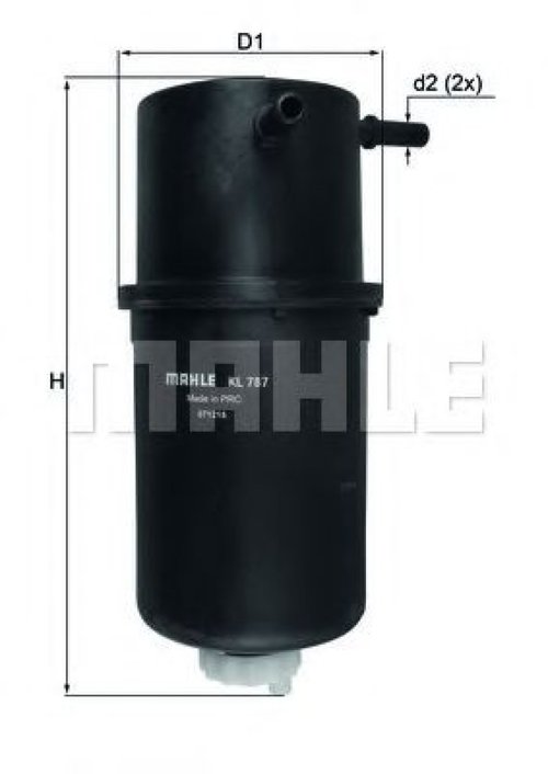 Filtru combustibil VW AMAROK (2H, S1B) (2010 - 2016) MAHLE ORIGINAL KL 787 piesa NOUA