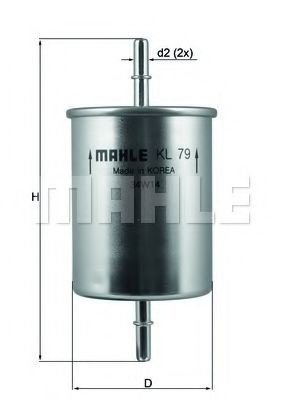Filtru combustibil VW BORA Combi (1J6) (1999 - 2005) KNECHT KL 79 piesa NOUA