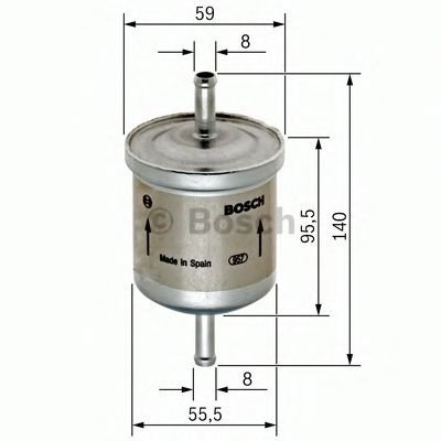 Filtru combustibil VW CADDY II Caroserie (9K9A) (1995 - 2004) BOSCH 0 450 905 002 piesa NOUA